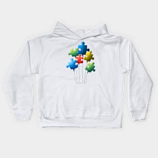 Puzzle piece Autism Awareness Gift for Birthday, Mother's Day, Thanksgiving, Christmas Kids Hoodie